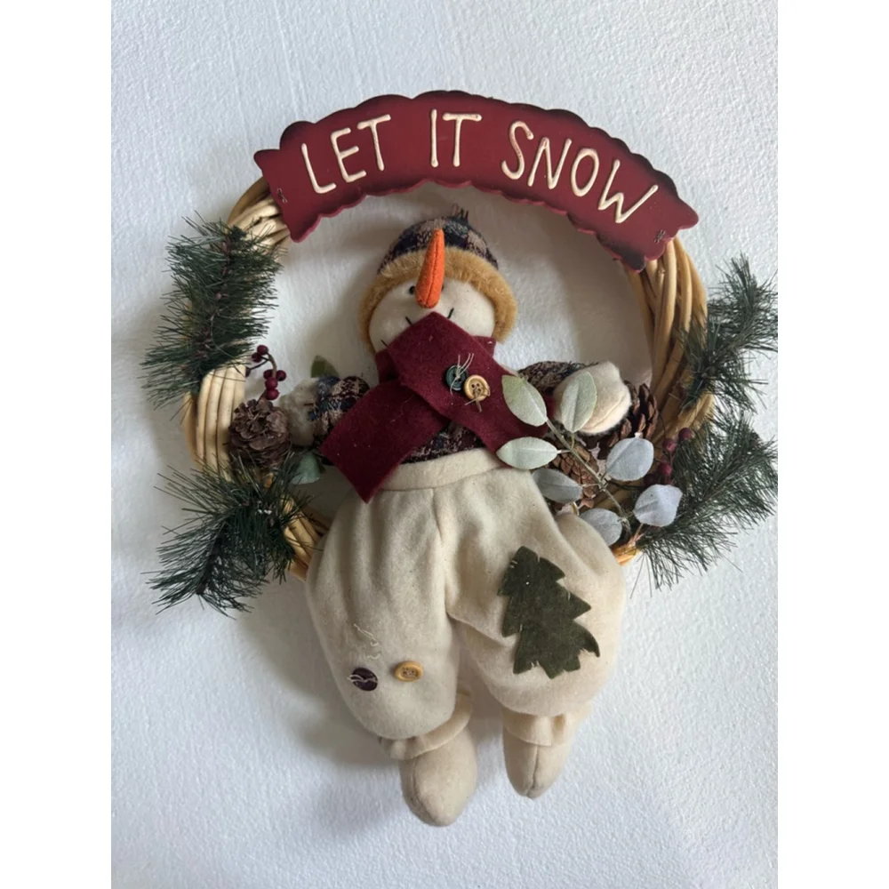 DanDee Collectors Choice Christmas Wreath One Size Beige and Red